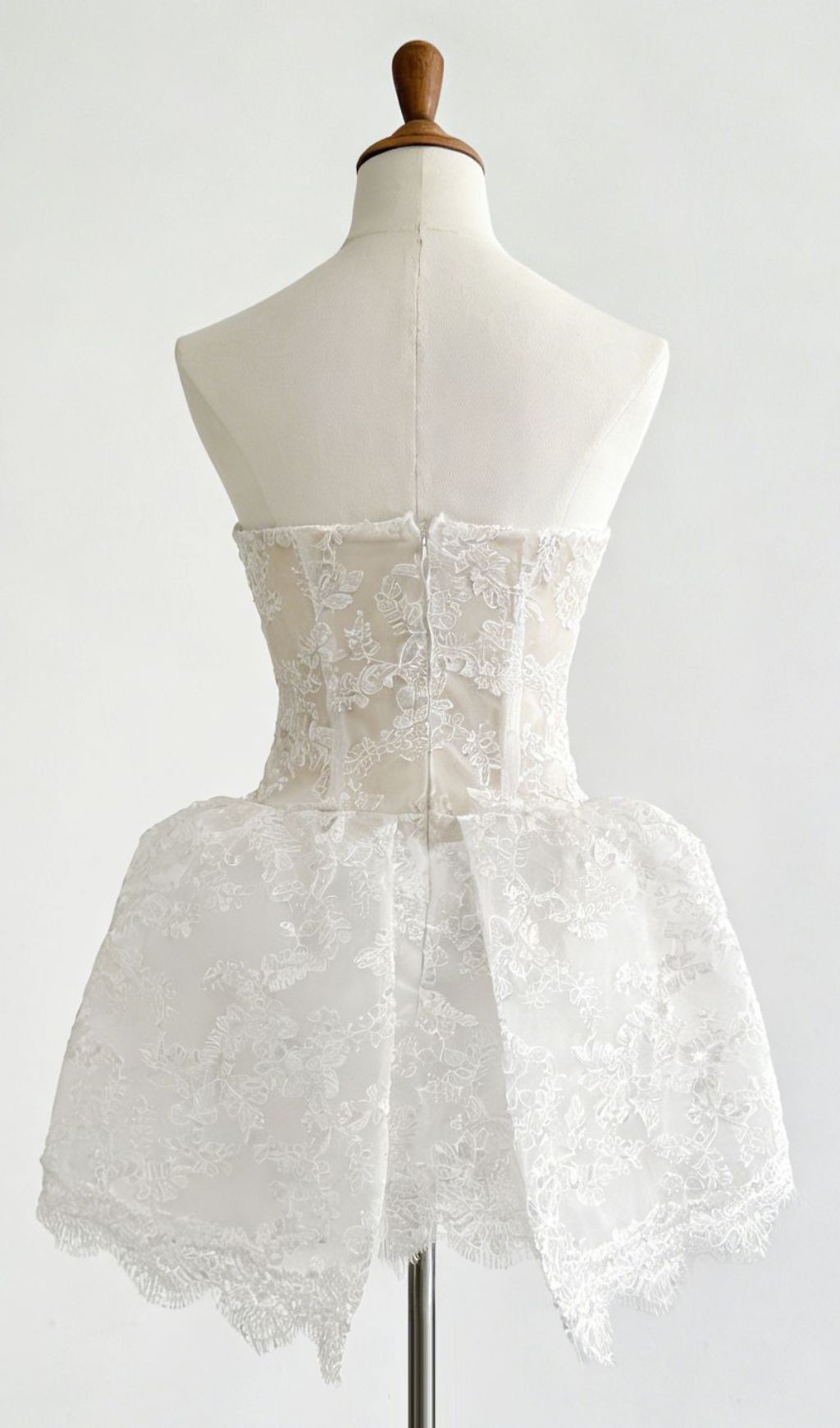 Kadi Strapless Lace Mini Dress Flowering Girl