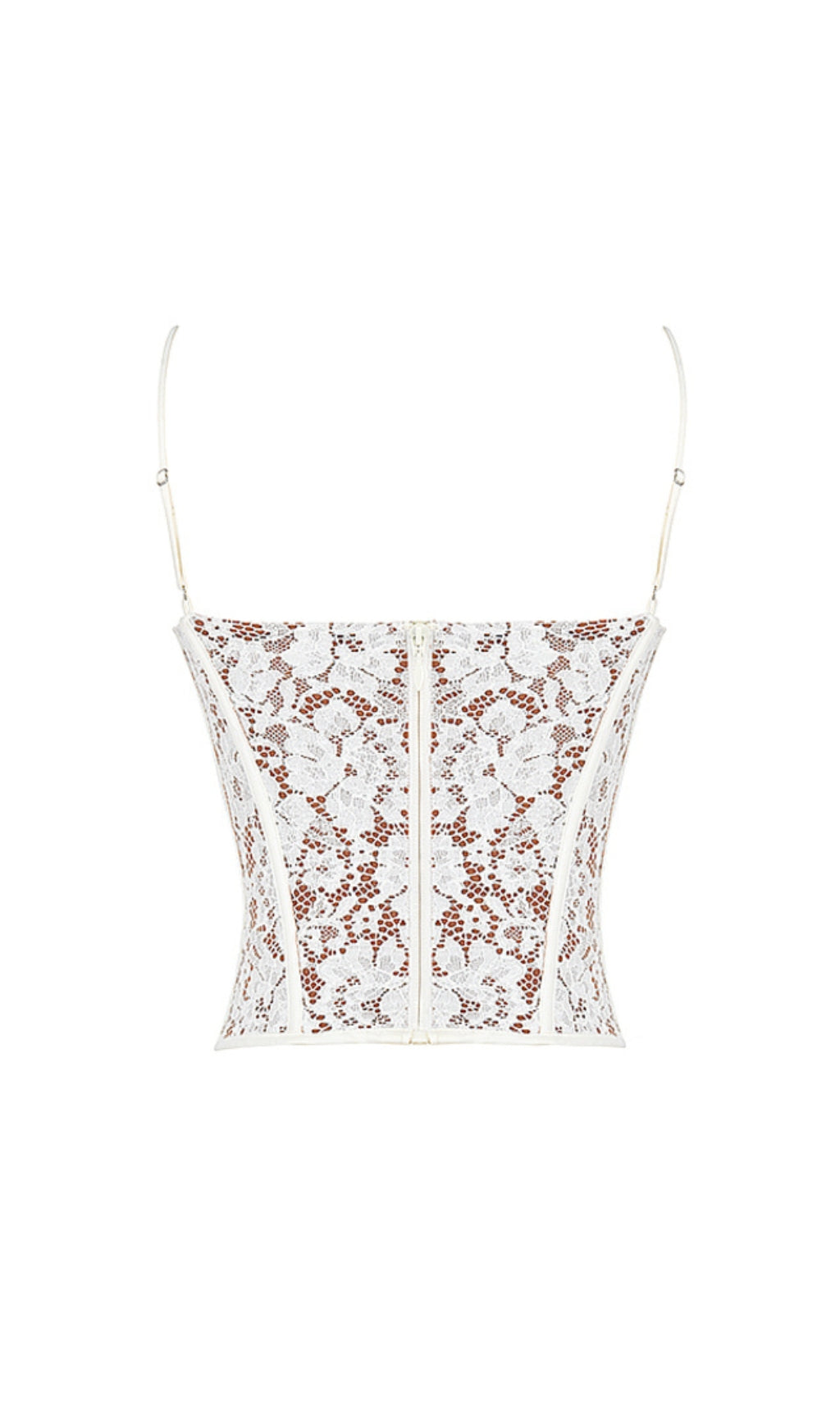 Mila Ivory Lace Underwired Corset Top Flowering Girl