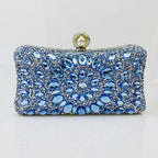 Multi Rhinestone Crystal Clutch Flowering Girl