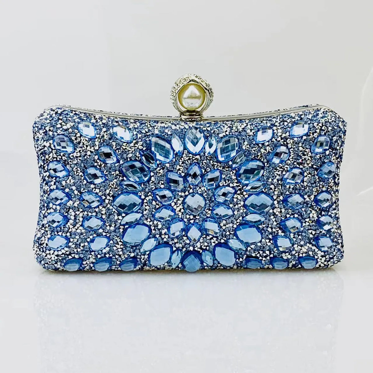 Multi Rhinestone Crystal Clutch Flowering Girl