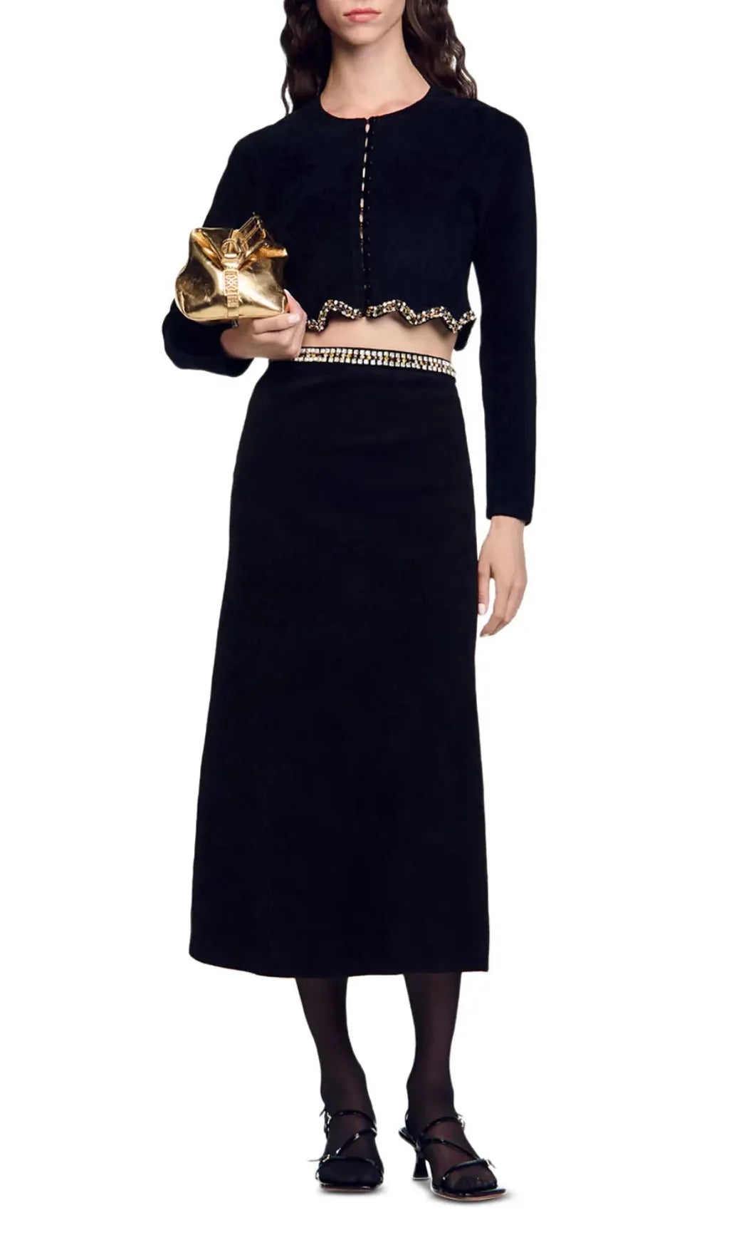 Mareve Beaded Midi Skirt Flowering Girl
