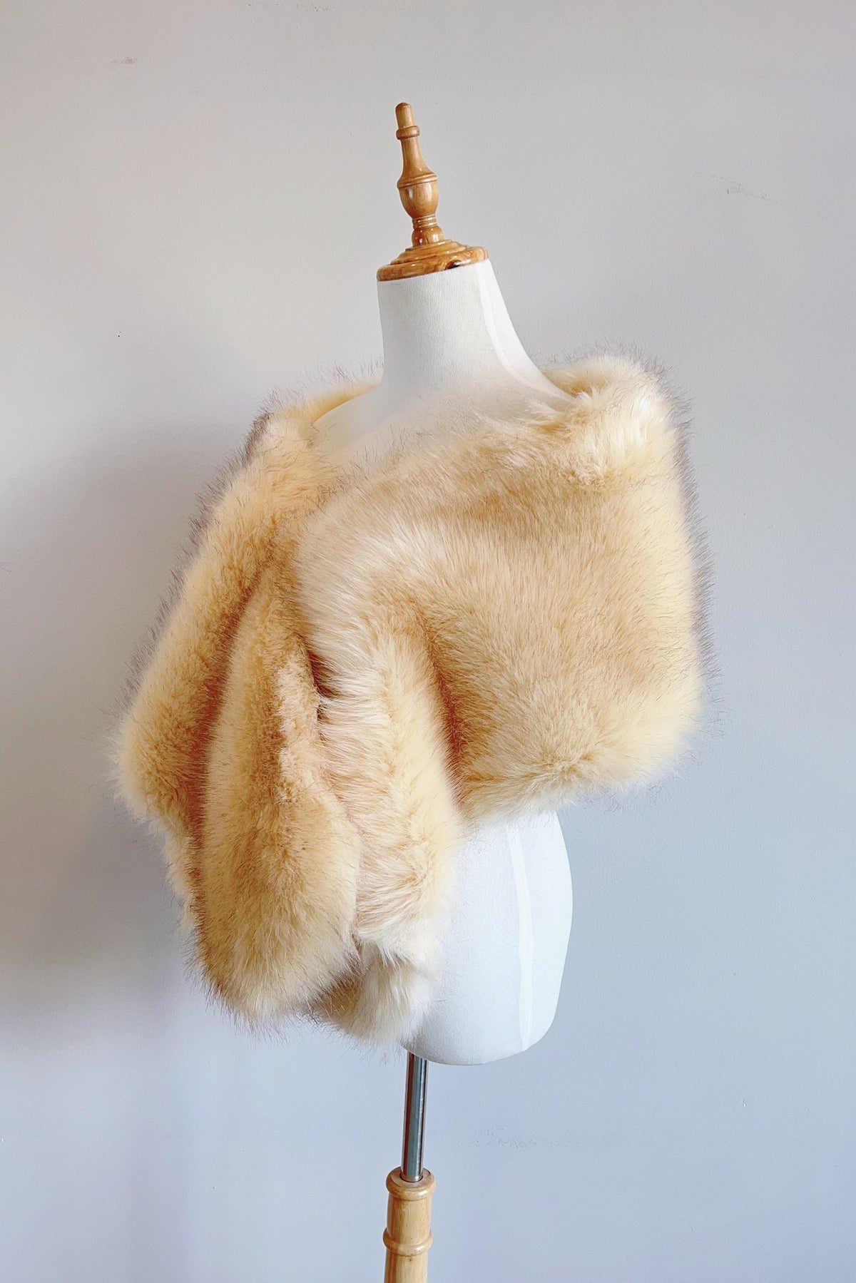 Isabel Fur Shawl Flowering Girl