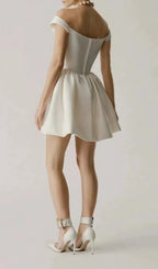 Lettie Off-Shoulder Mini Dress Flowering Girl