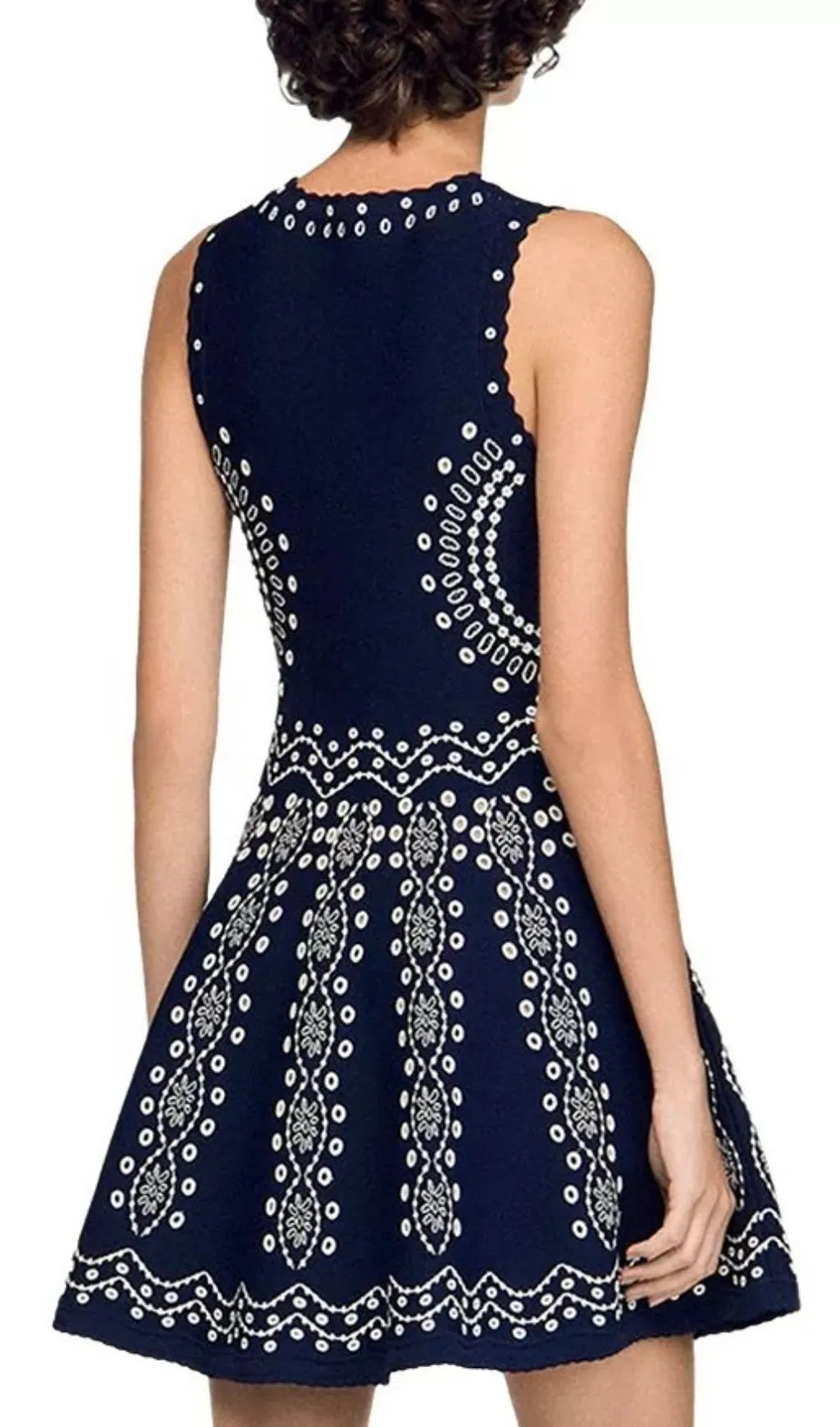 Capri Scarf Print Knit Short Dress Flowering Girl