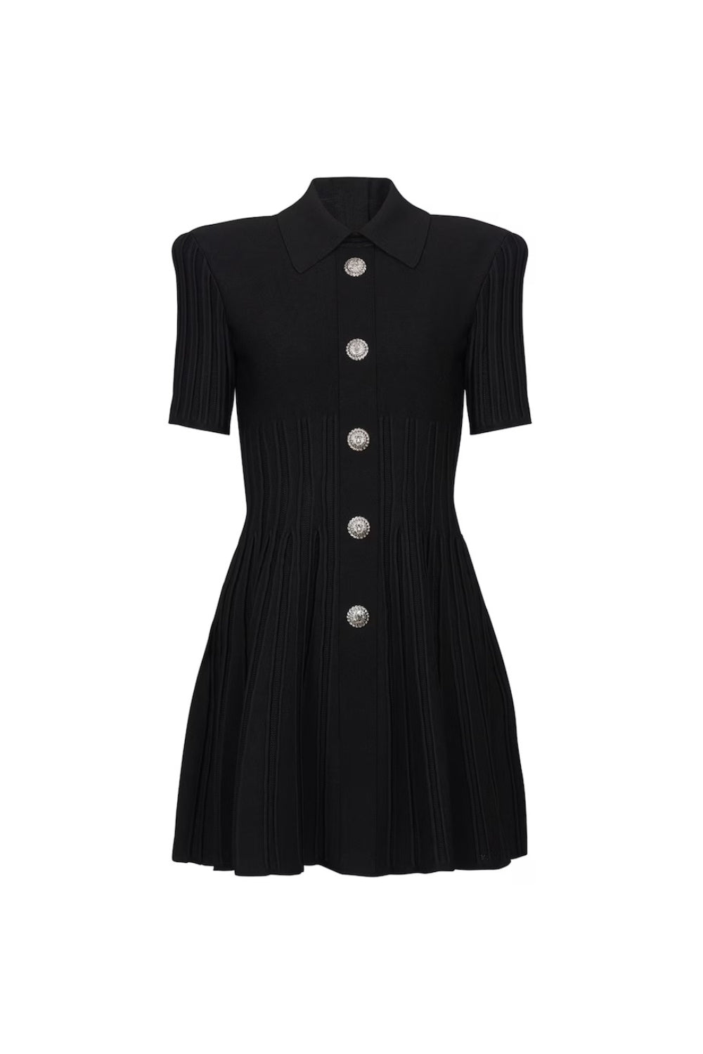 Kristin Black Knitted Mini Dress Flowering Girl