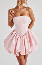Lotus Mini Dress - Blush Flowering Girl
