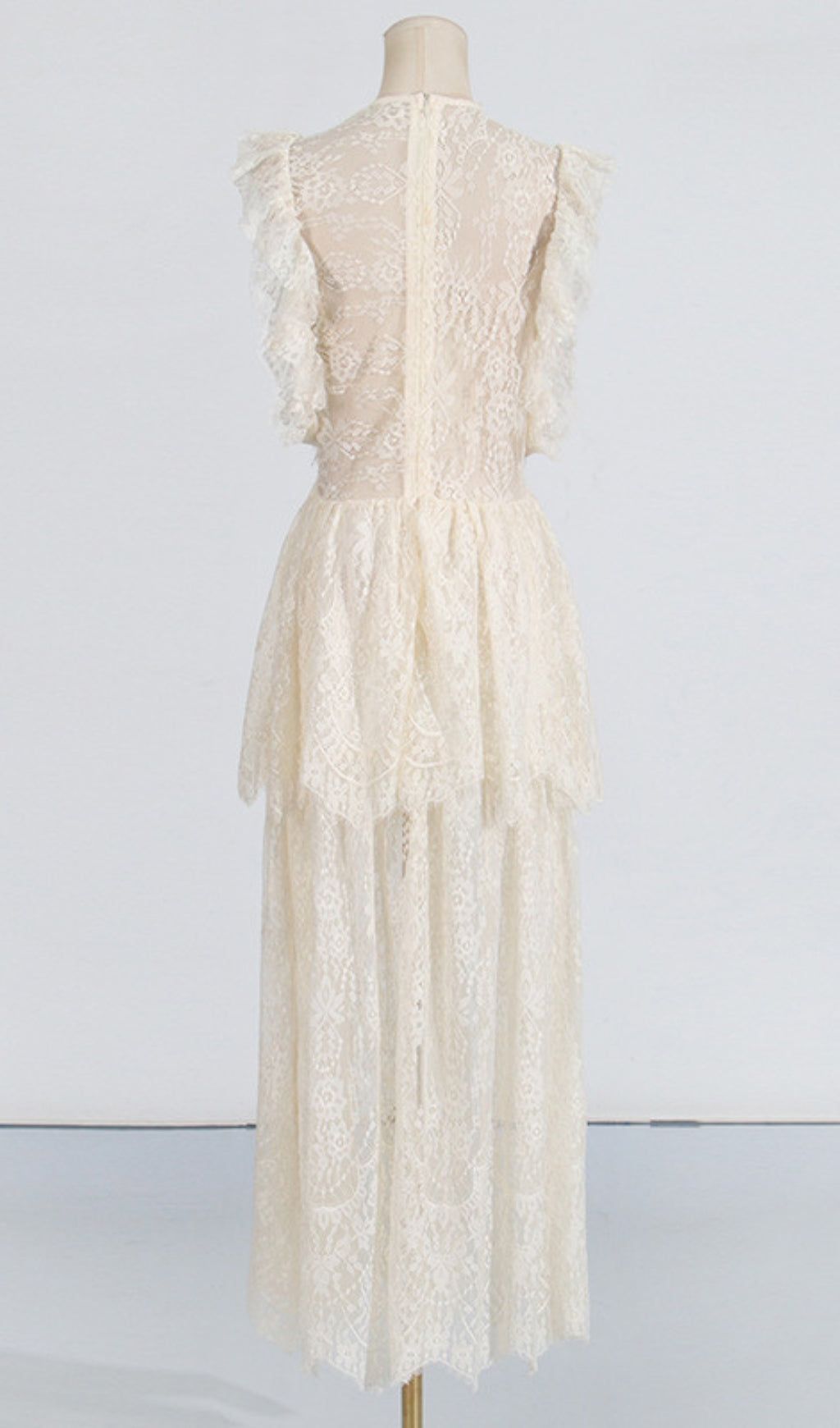 Tiered Lace Maxi Dress Flowering Girl