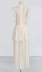 Tiered Lace Maxi Dress Flowering Girl