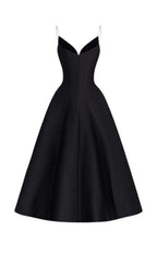 patchwork midi dress in black Flowering Girl