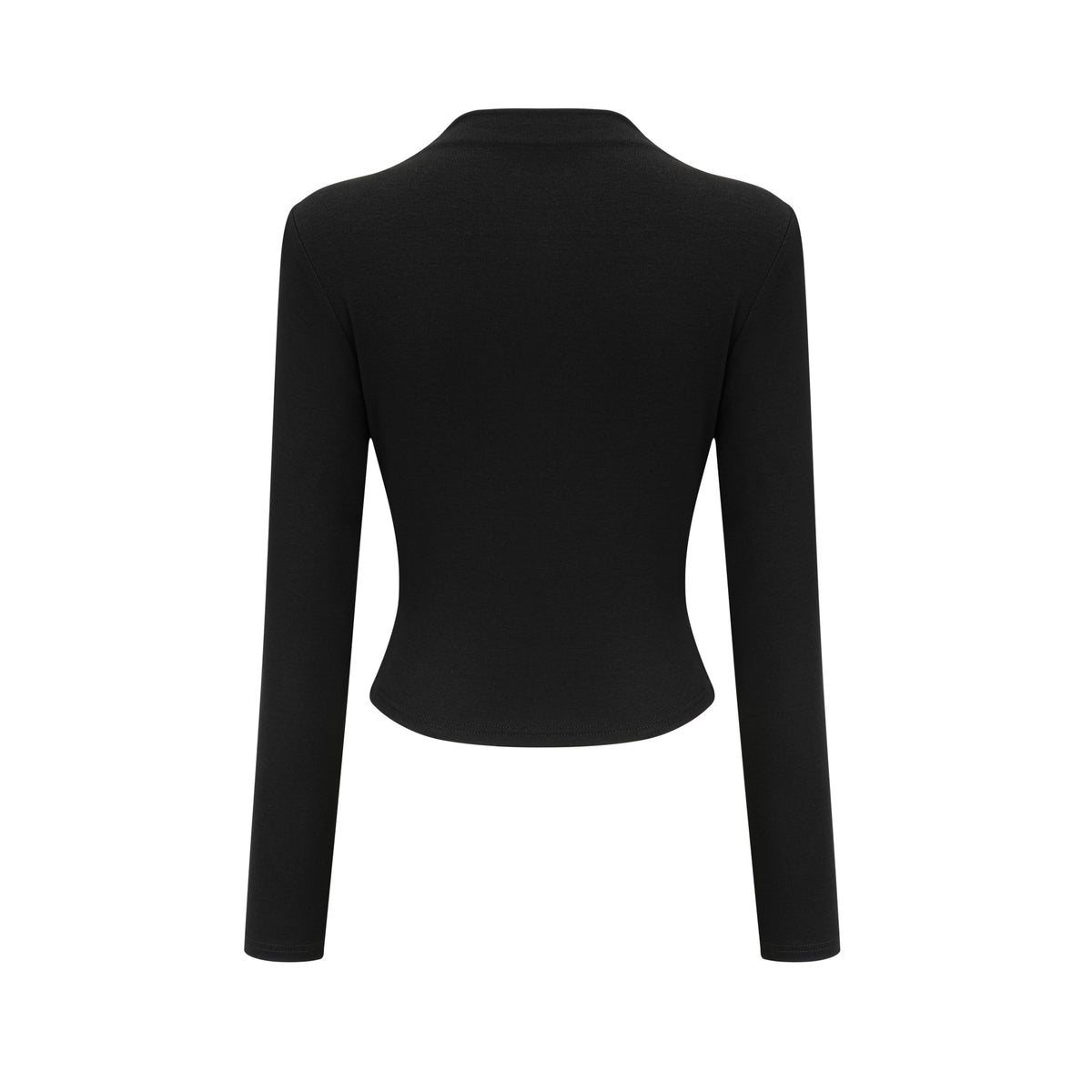 Anaïs black open-front gathered top Flowering Girl
