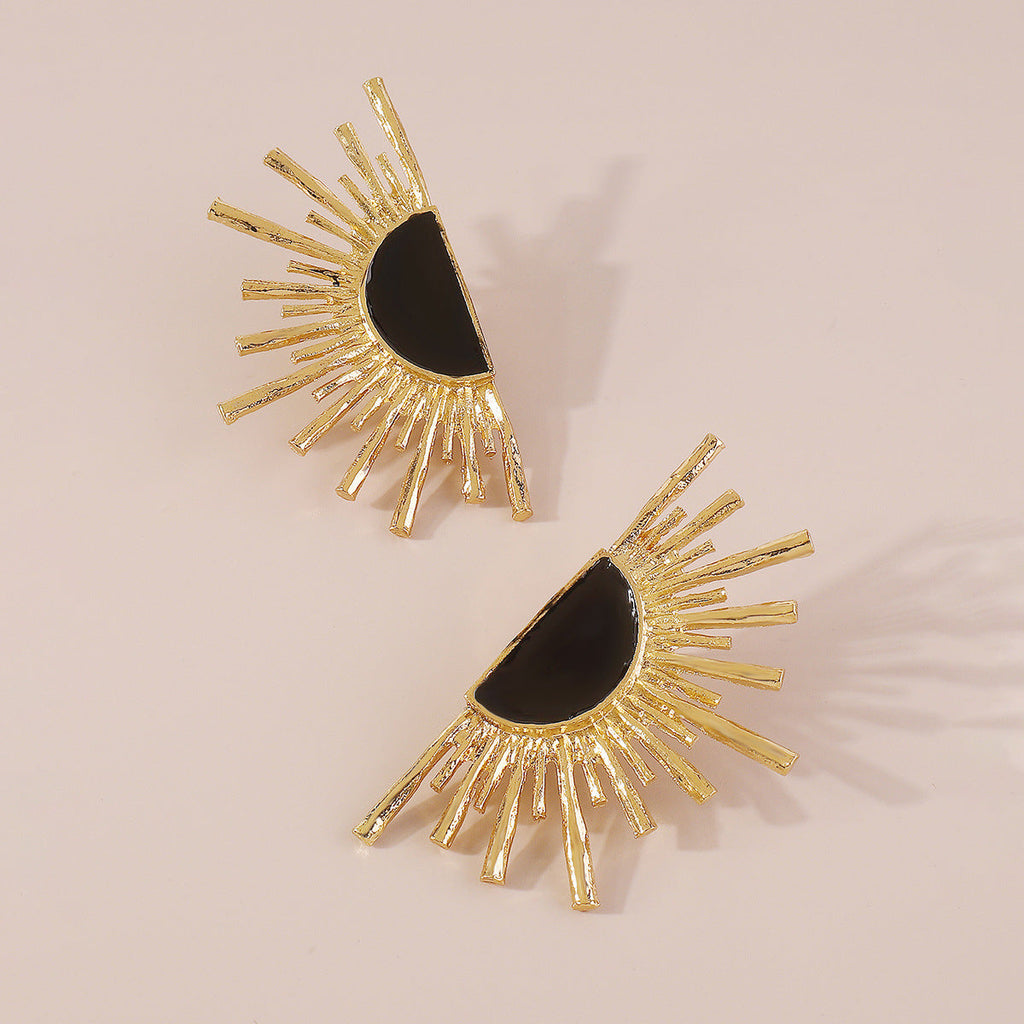 Creative Geometric Earrings Flowering Girl