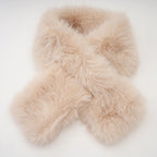 Rosella Detachable-Cape Faux-Fur Coat Flowering Girl