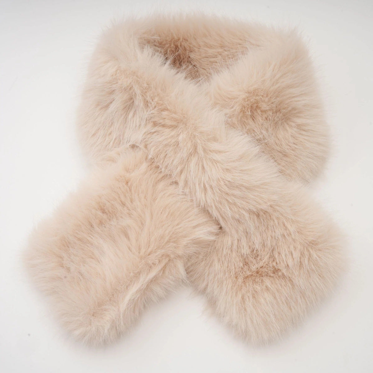 Rosella Detachable-Cape Faux-Fur Coat Flowering Girl
