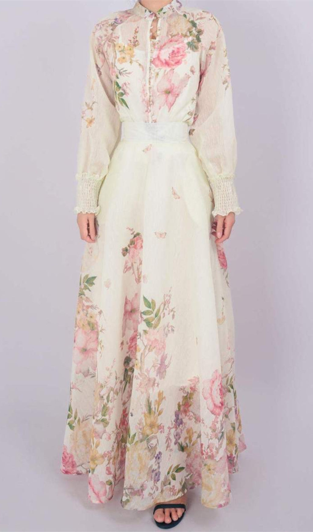 Brynja Floral Long Sleeve Two-Piece Set Flowering Girl