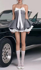Hyde Strapless Bow Mini Dress Flowering Girl