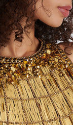 Sequin Mini Dress In Black Flowering Girl