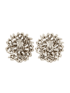 Lysander Circle Rhinestone Earrings Flowering Girl