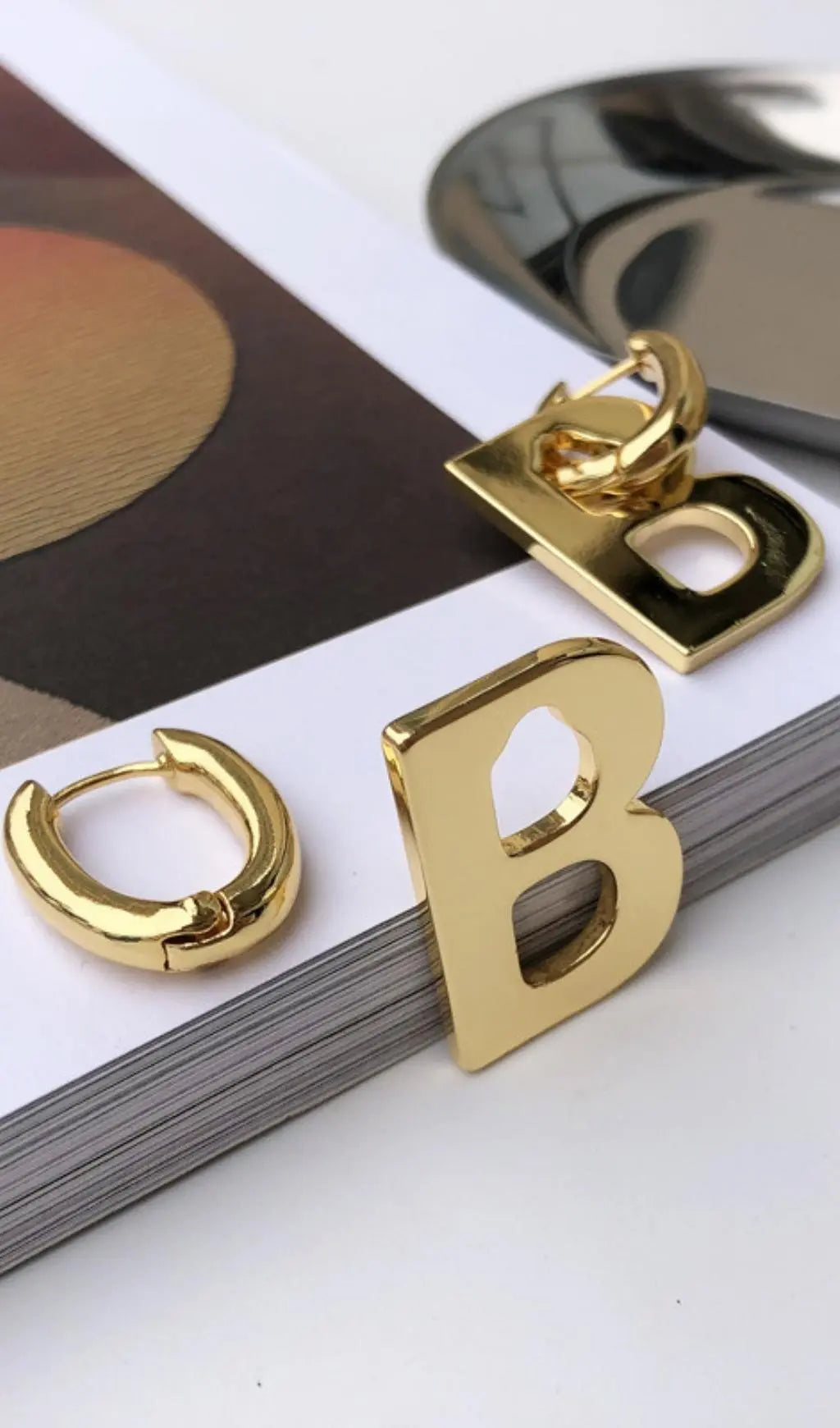 Gold B Detachable Earrings Flowering Girl