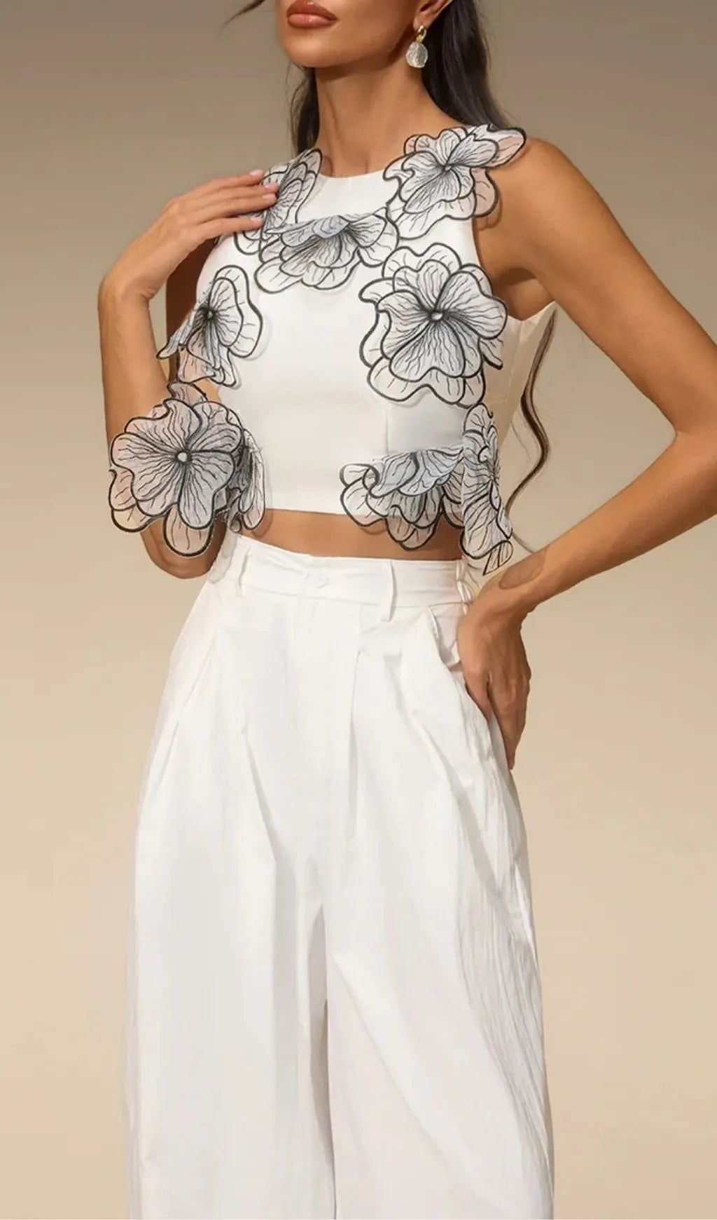 Vivara Sleeveless Flower Top Flowering Girl