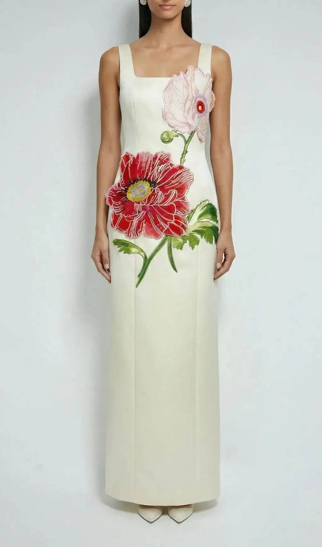 Karin Strappy Flower Maxi Dress Flowering Girl