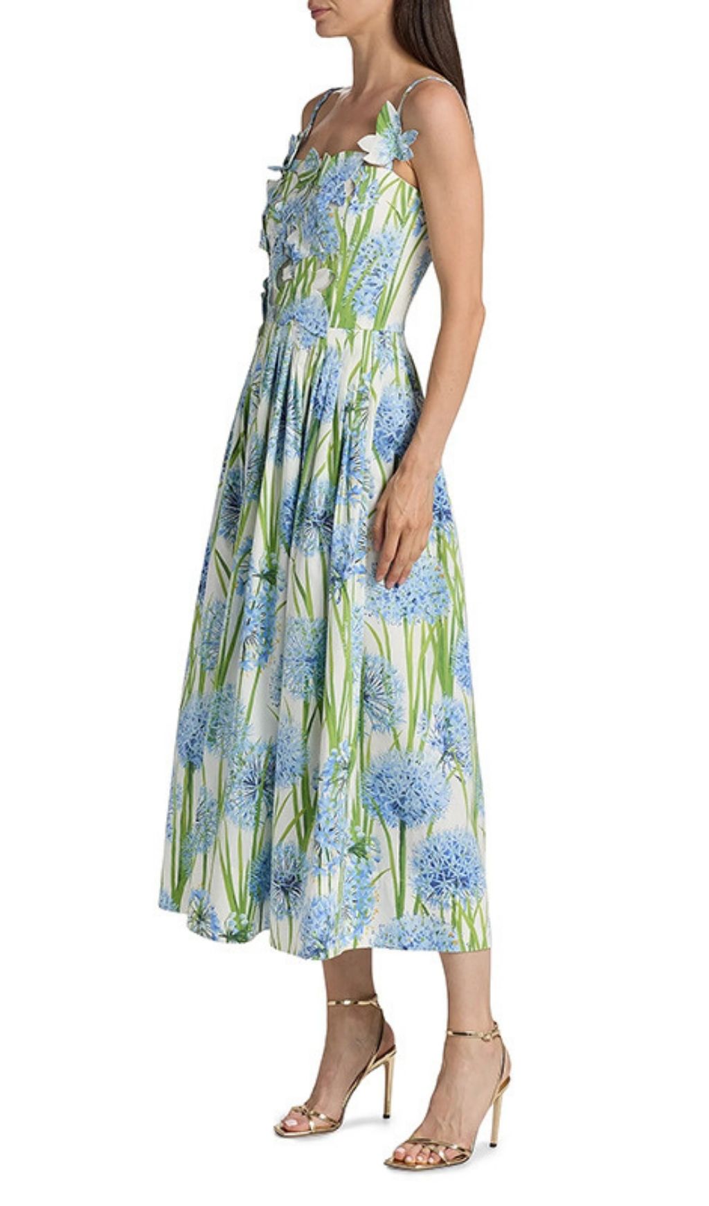 Kaari Floral Midi Dress Flowering Girl