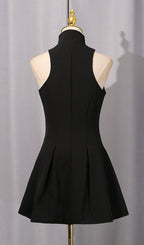 Idola Black Sleeveless Mini Dress Flowering Girl