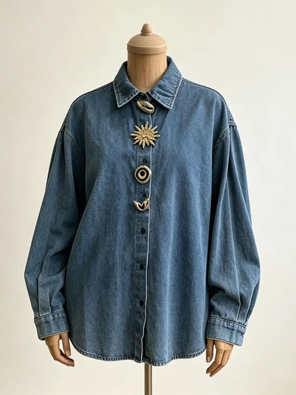 Meaghan Denim Shirt Flowering Girl