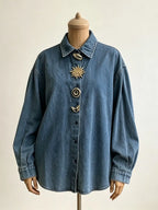 Meaghan Denim Shirt Flowering Girl