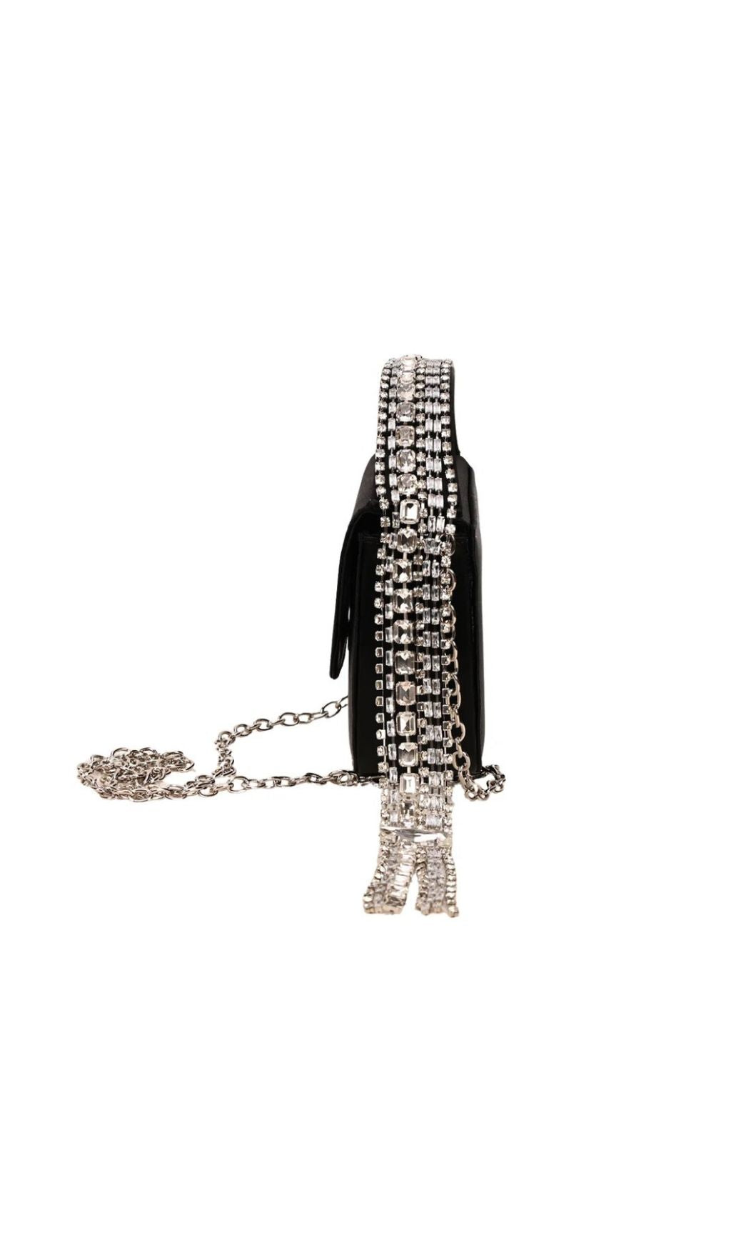 Yelmar Rhinestone Fringe Bag Flowering Girl