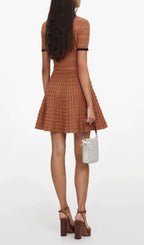 Leonida Short Sleeve Knit Mini Dress Flowering Girl