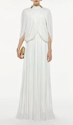 Jodell Pleated Maxi Dress Flowering Girl