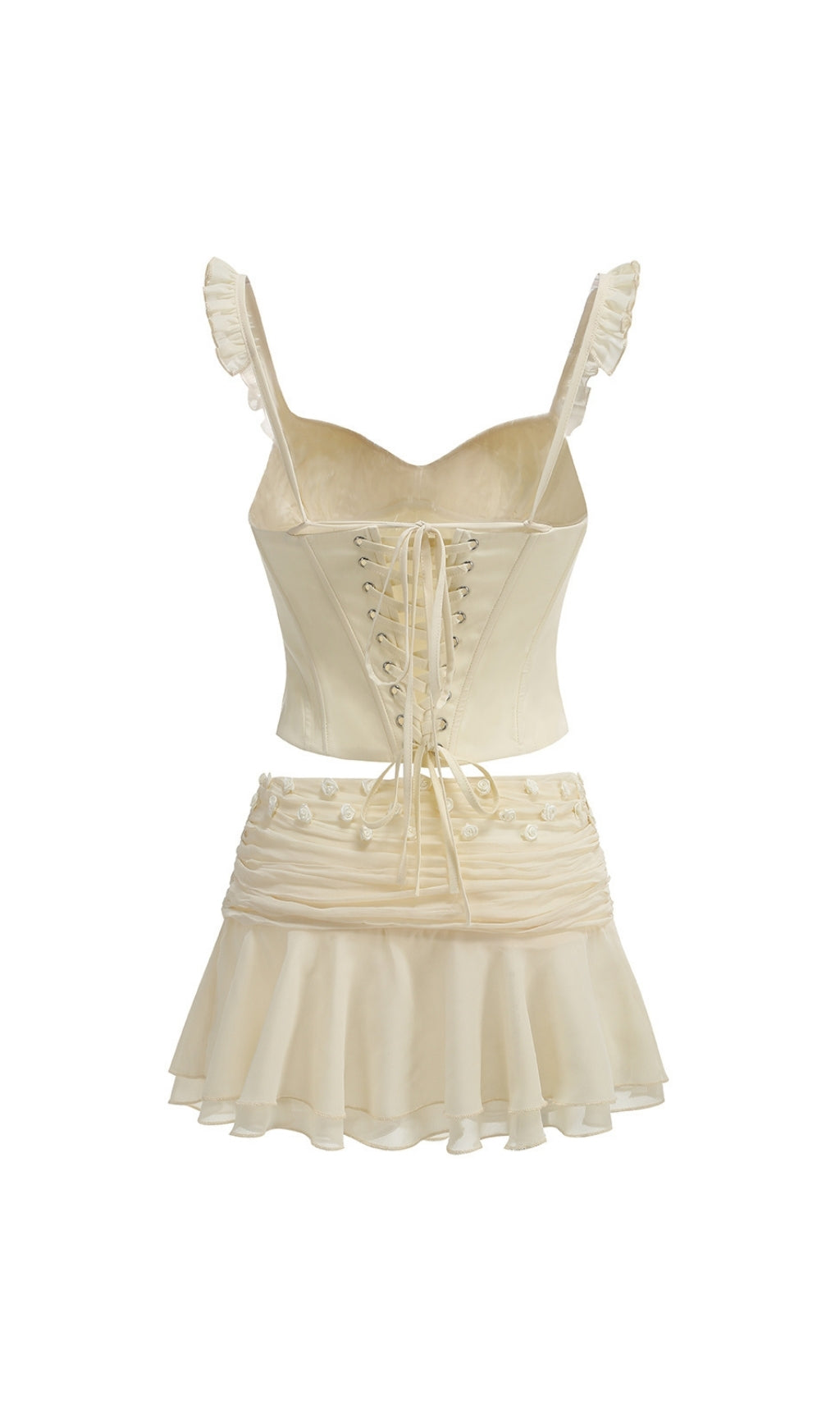 Emlen Corset Top & Mini Skirt Set Flowering Girl