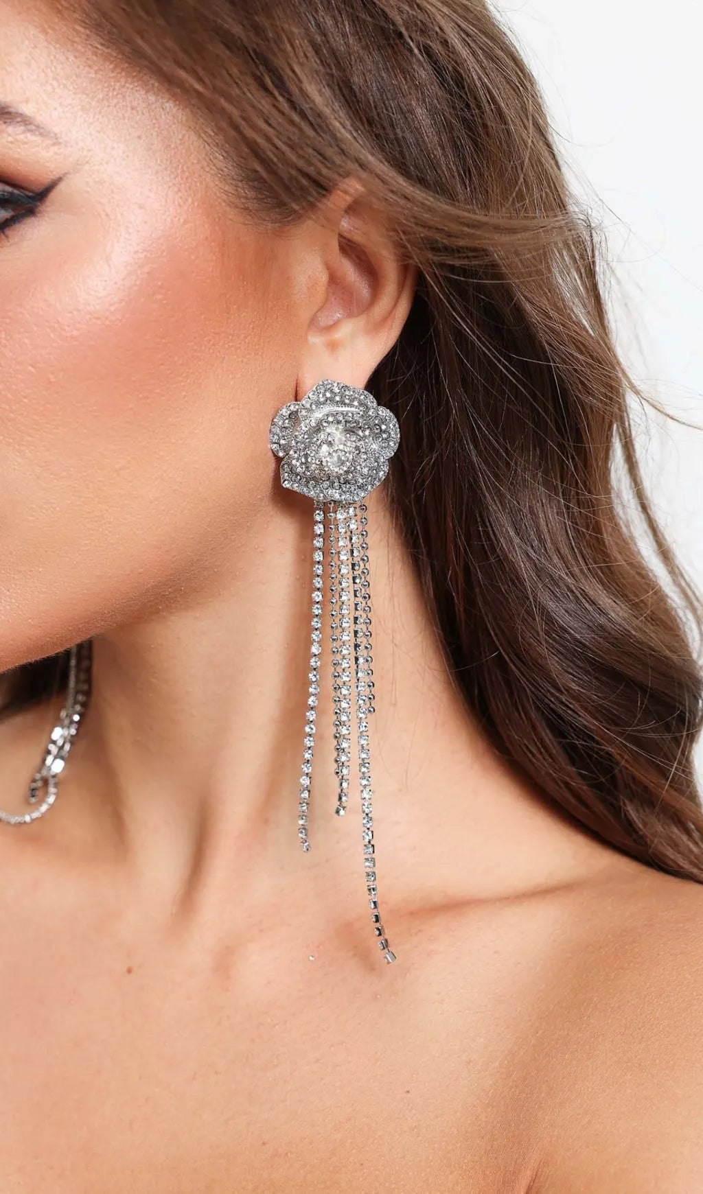 Arabelle Rose Tassel Earrings Flowering Girl