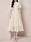 Margaret Lace Midi Dress Flowering Girl