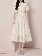 Margaret Lace Midi Dress Flowering Girl