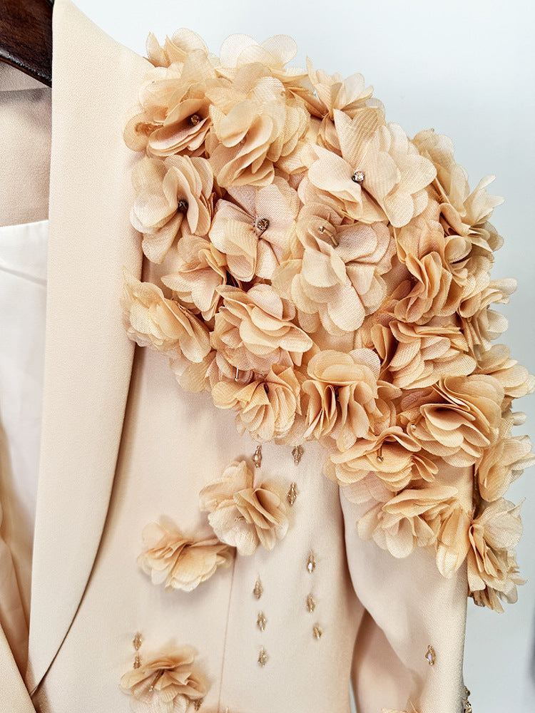 Boudewijn Flower Embellished Blazer Dress Flowering Girl