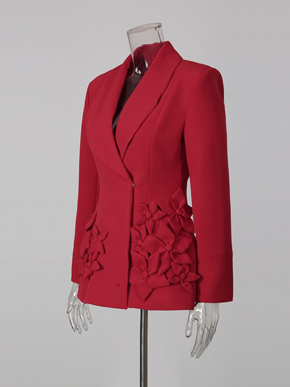 Misaki Red Flower Blazer