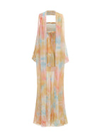 Myla Yellow Spaghetti Printed Maxi Dress
