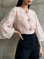 Miyuri Floral Embroidery Top