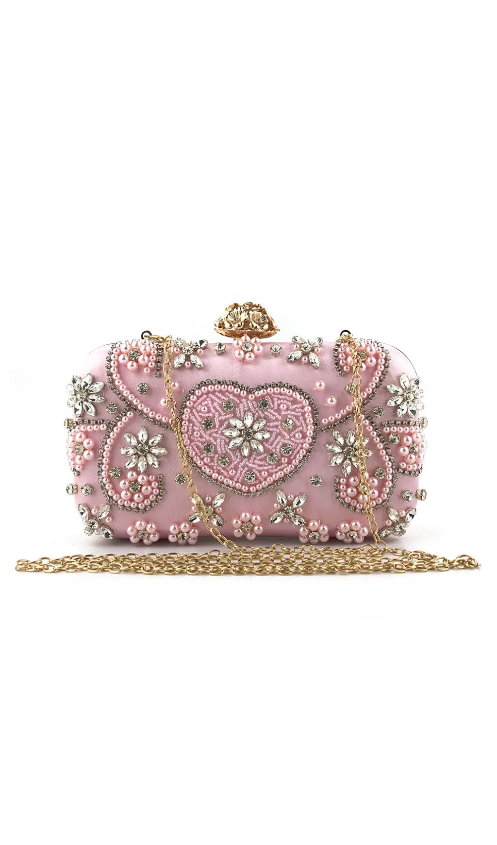 Anaya Beaded Diamonds Clutch Flowering Girl