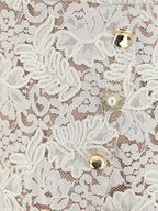 CREAM CORD LACE MINI DRESS Flowering Girl