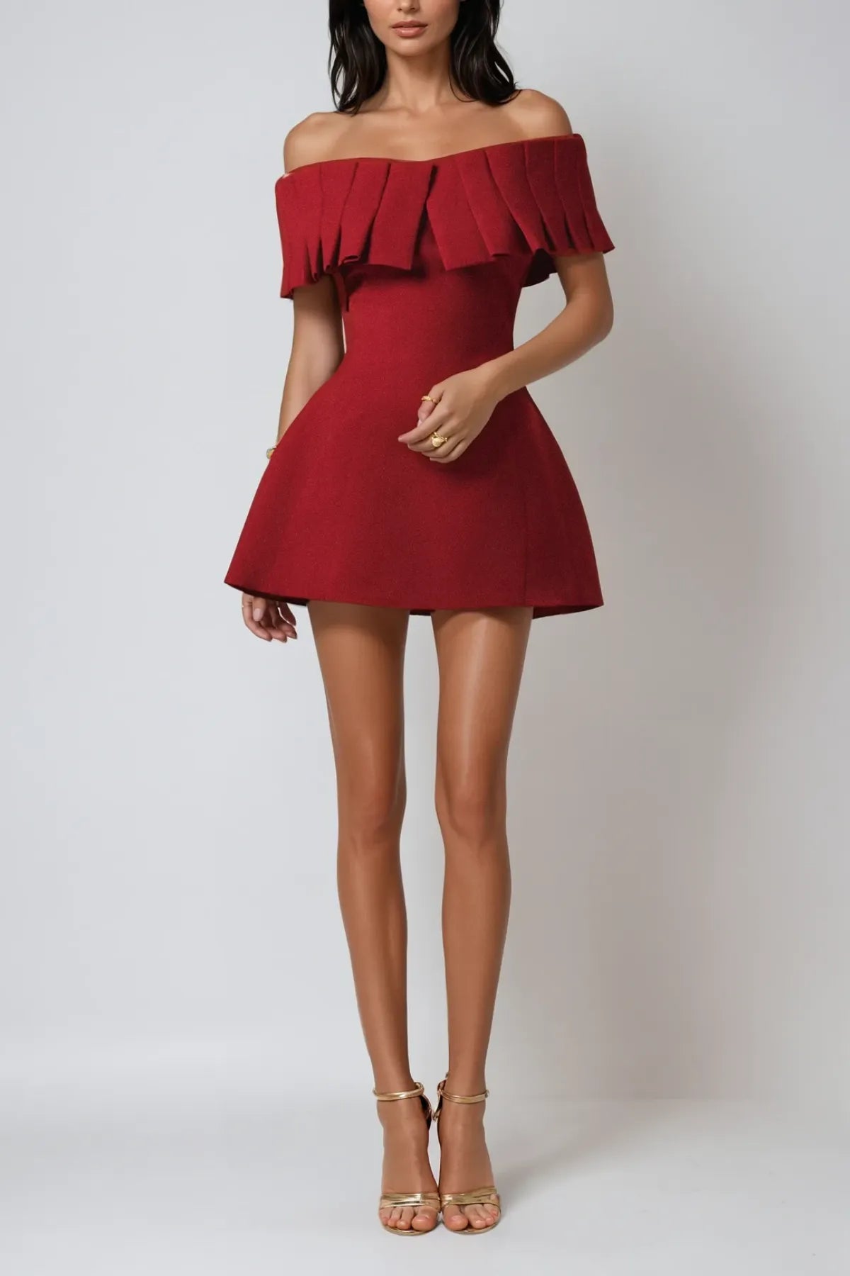 Braam Strapless Ruch Mini Dress Flowering Girl