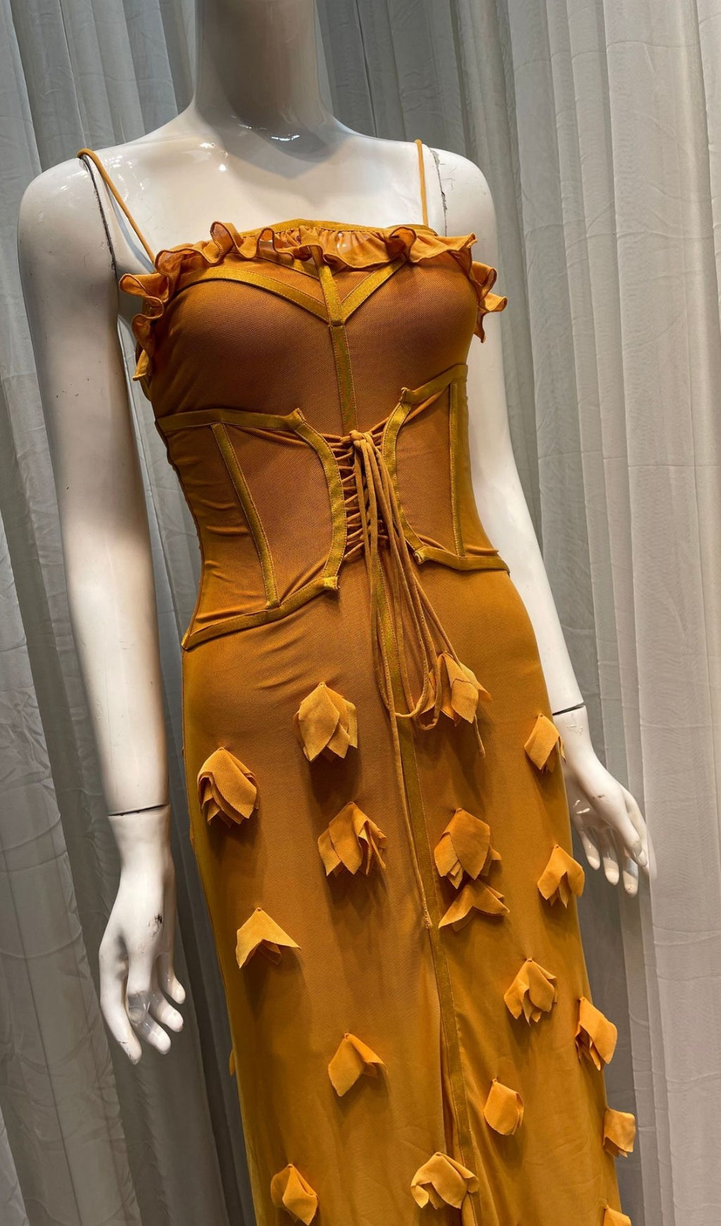 Carys Strappy Petal Maxi Dress Flowering Girl