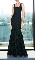 Gowan Black Strappy Flower Maxi Dress Flowering Girl