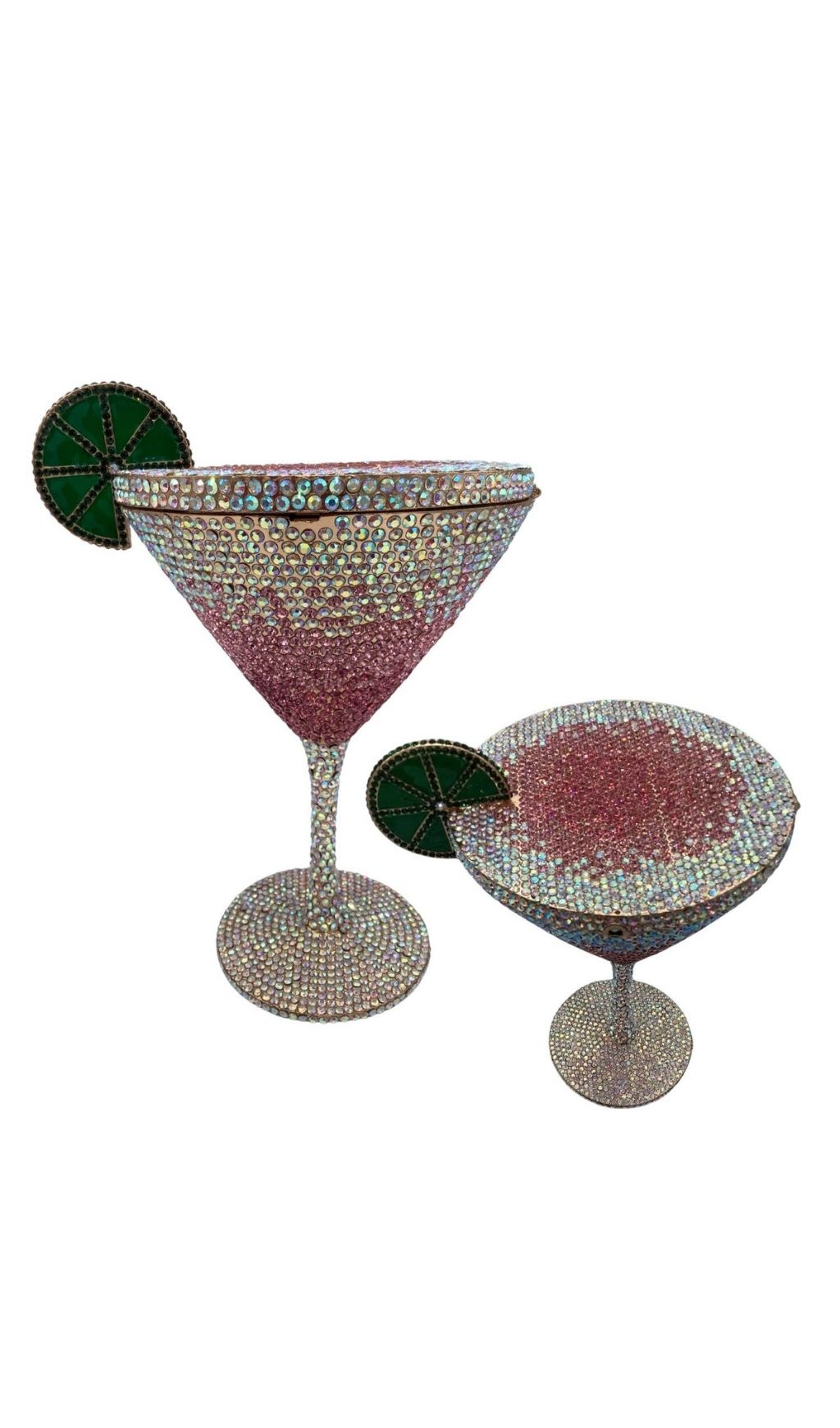 Garin Pink Rhinestone Goblet Bag Flowering Girl