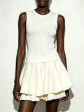 Maka Sleeveless Knit Mini Dress Flowering Girl
