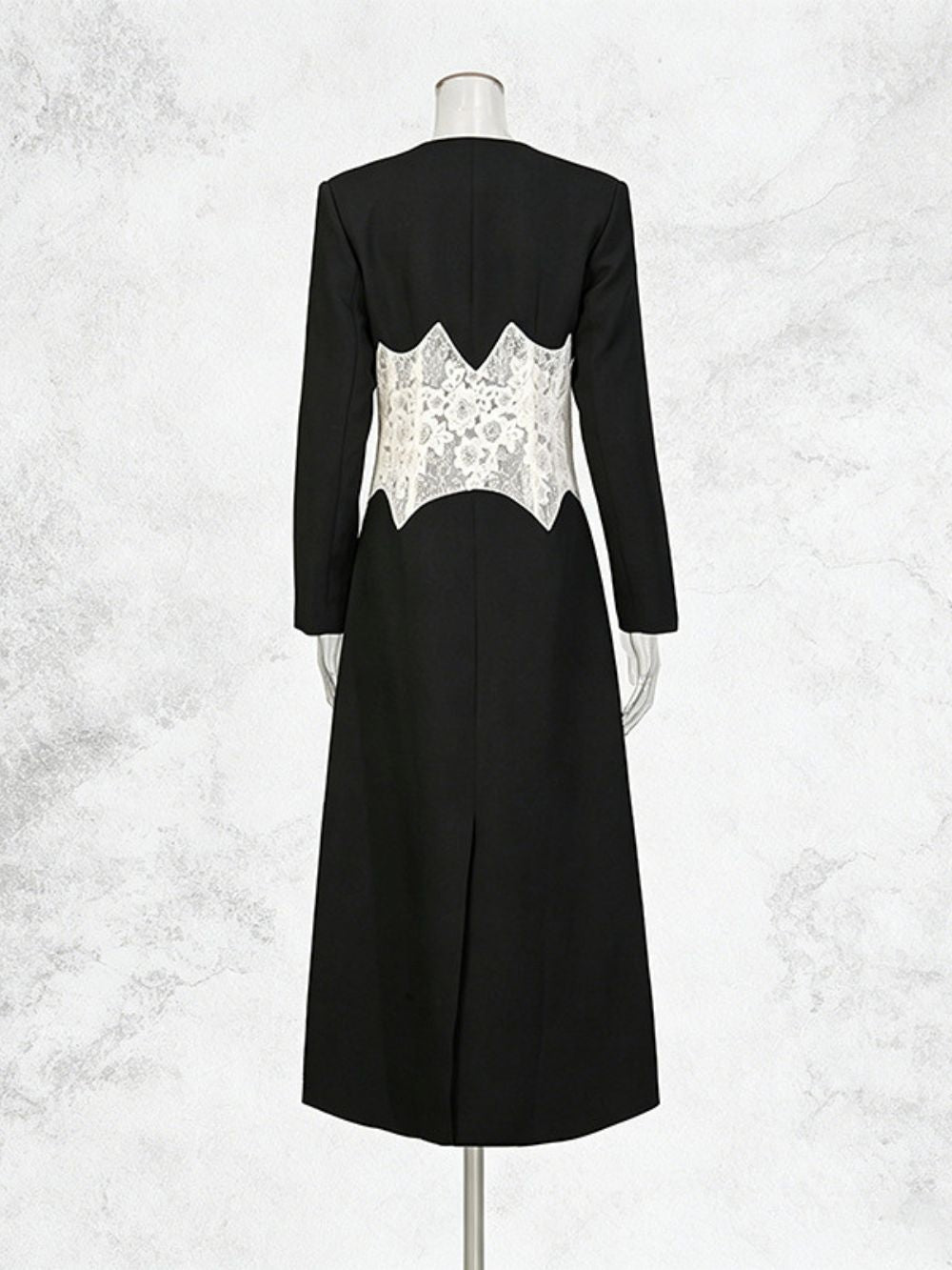 Micah Black Lace Coat Flowering Girl