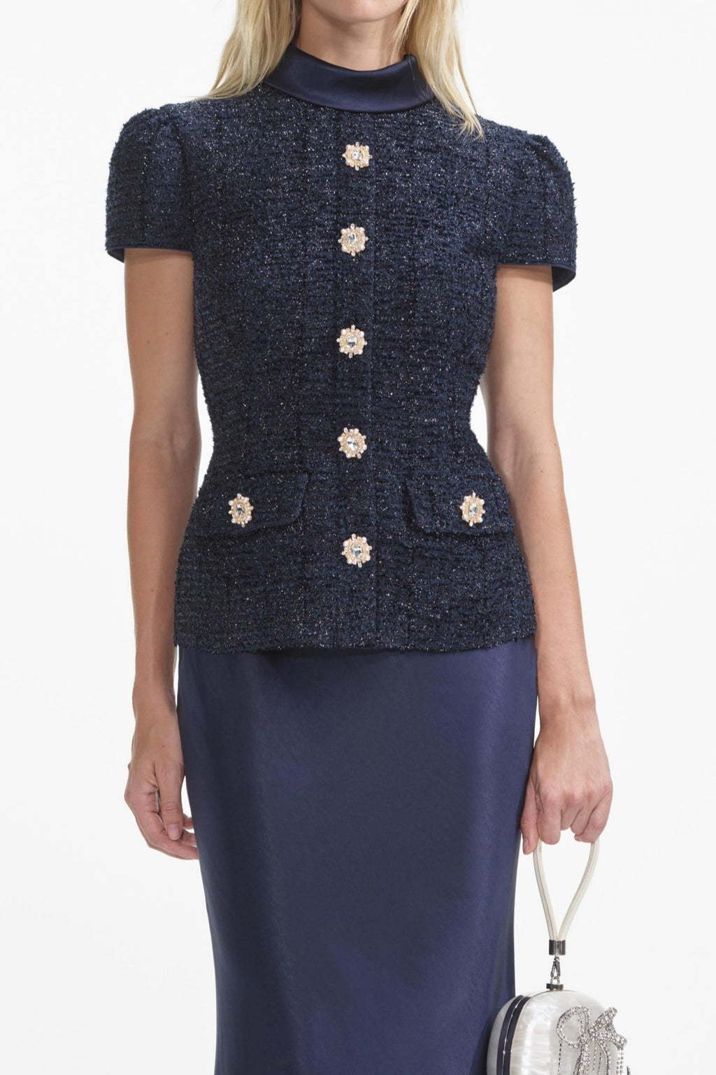 Munoz Metallic Tweed Two Piece Set Flowering Girl