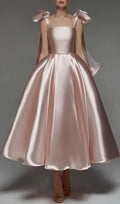 Lennie Pink Bow Midi Dress Flowering Girl