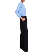 CLOVER-EMBELLISHED WOOL CARDIGAN IN BLEUS Flowering Girl